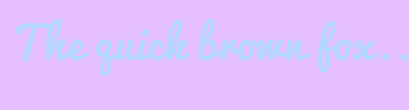 Image with Font Color B3D7FF and Background Color E6BFFF